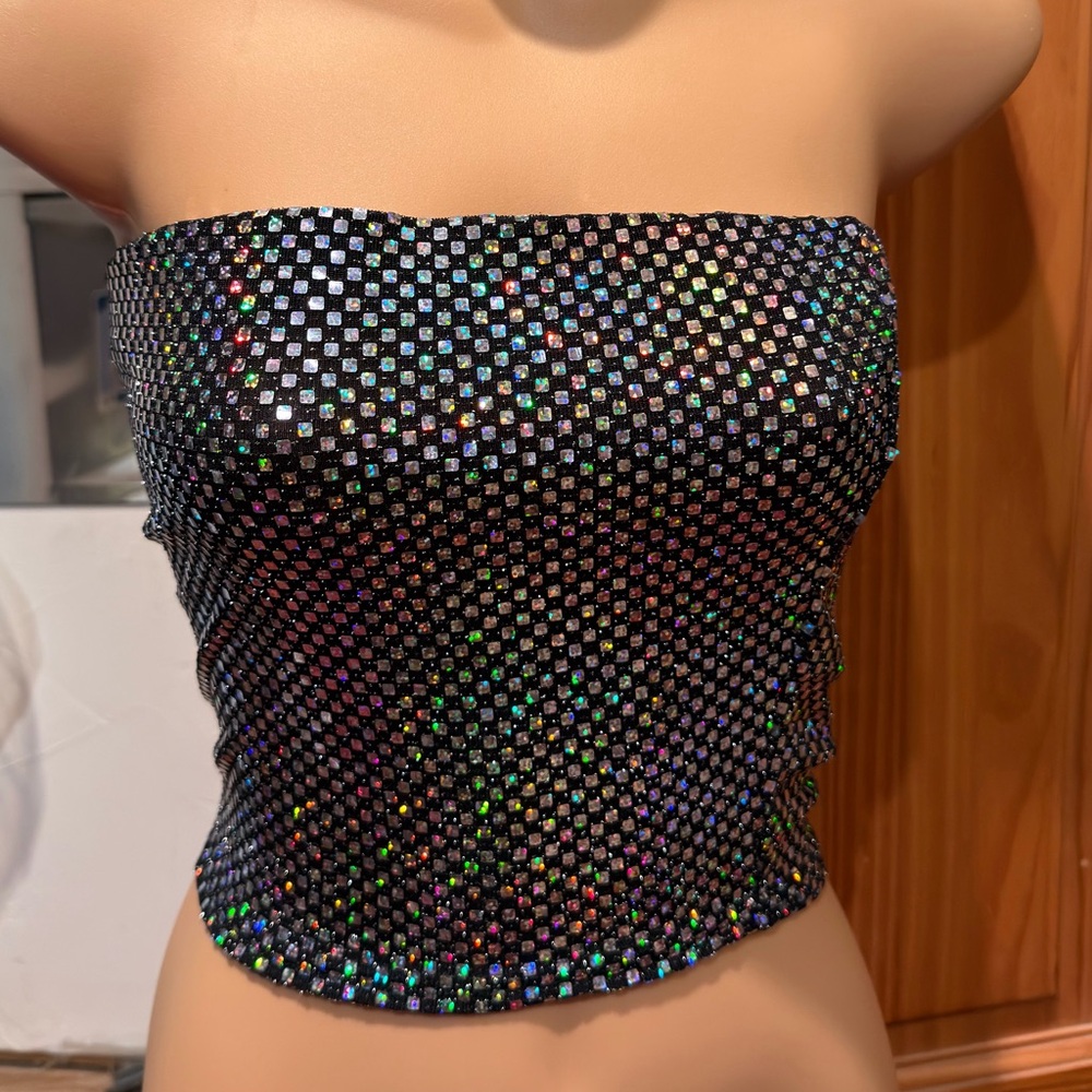 PrettyLittleThing Glittering Sequin Top